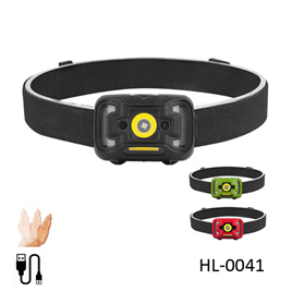 COB LED Rechargeable Headlamp With Sensor