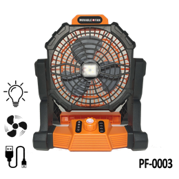 PF-0003 Camping Fans with LED Lantern