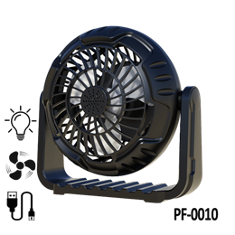 PF-0010 Table Fan Rechargeablee with LED light
