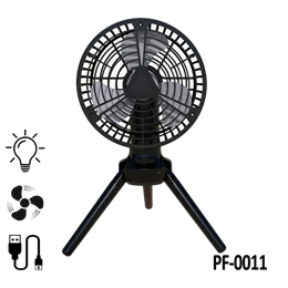 PF-0011 Portable Camping Fan with Light